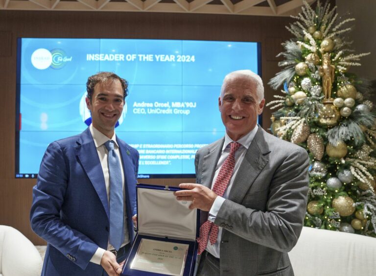 Andrea Orcel premiato come “Inseader of the year 2024”